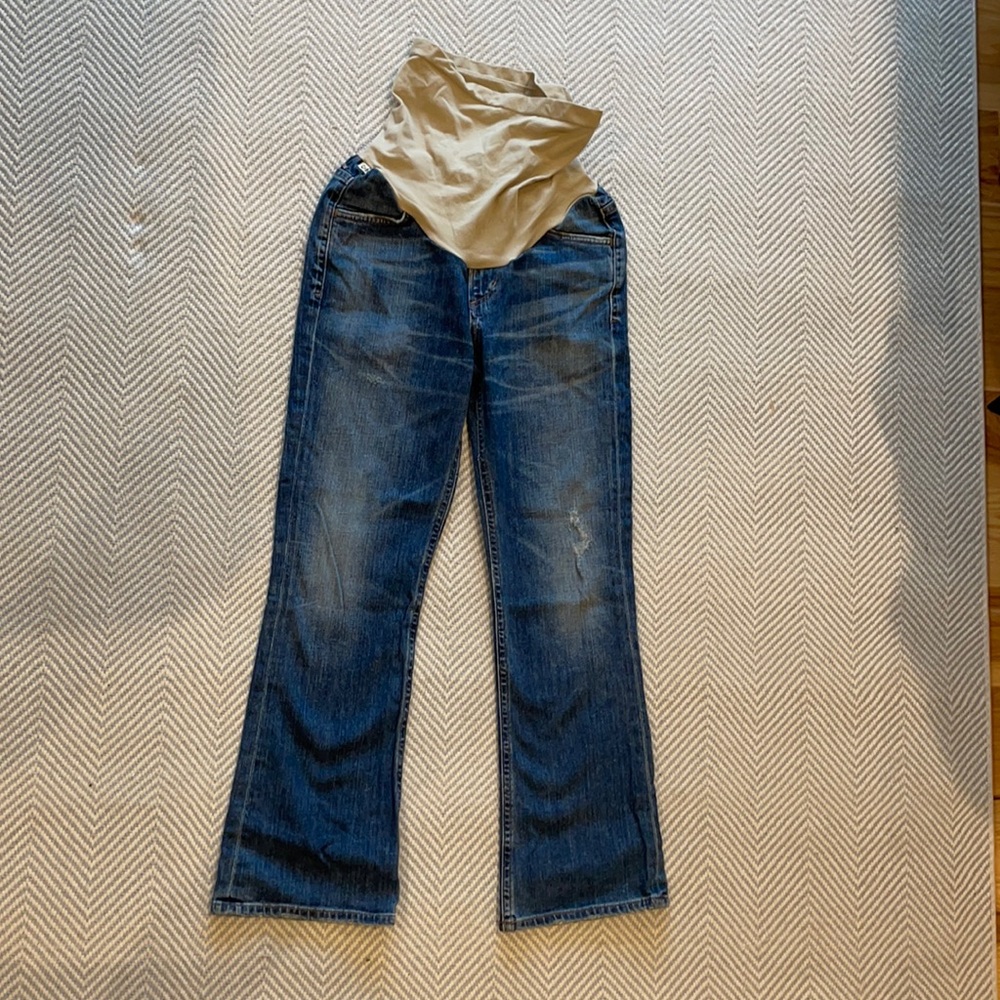Medium wash maternity Citizens of Humanity jeans